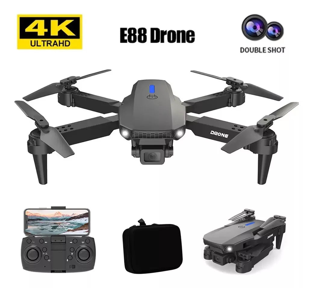 Mini Drone 4K UHD 2.4 Ghz Ready E-88 PRO