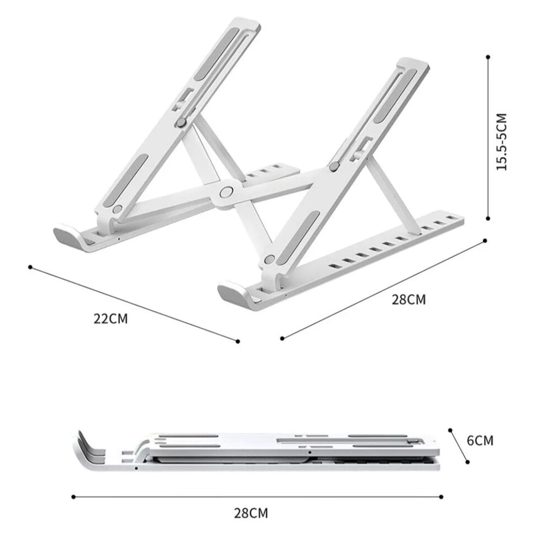 SOPORTE LAPTOP PLEGABLE BLANCO