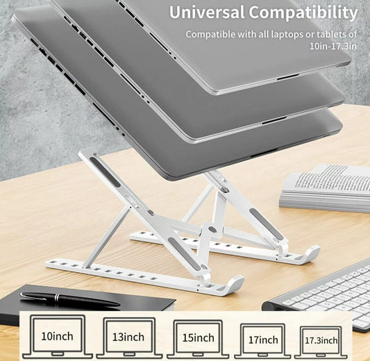 SOPORTE LAPTOP PLEGABLE BLANCO